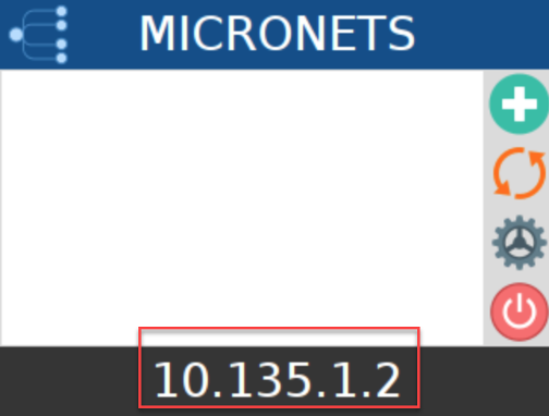 A screenshot of the proto-pi device onboarded to the gateway and assigned an IP address of "10.135.1.2".