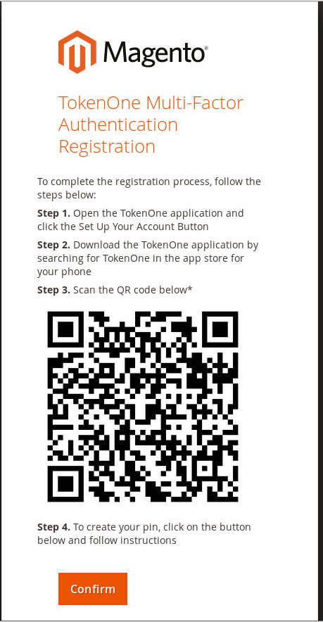 Demonstrates the TokenOne splash screen appearing with steps to create an account.