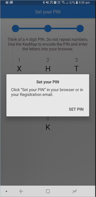 Demonstrates setting the user pin.