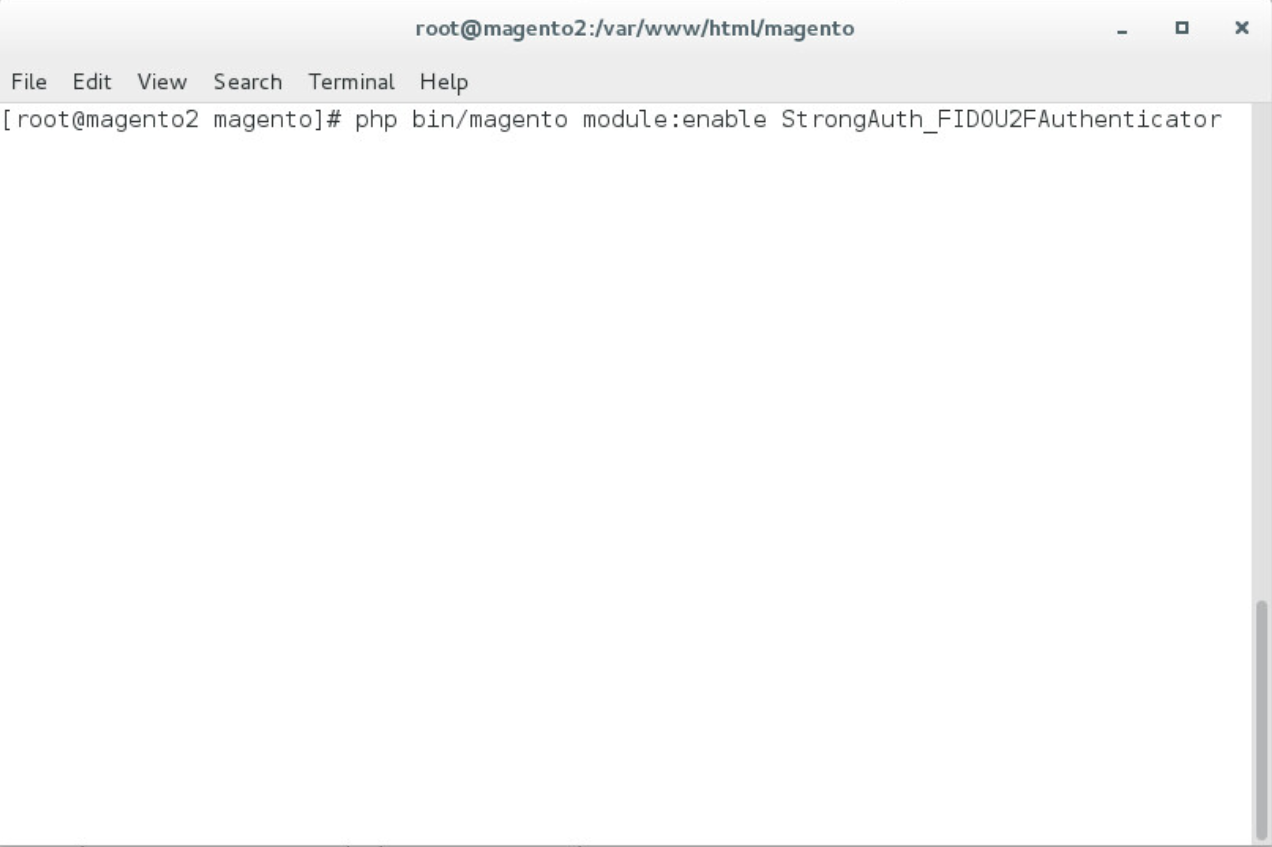Demonstrates recompiling Magento to reflect changes made by entering the command listed above.4