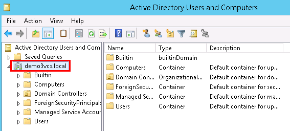 This shows a screenshot of creating a new organizational unit for a domain.