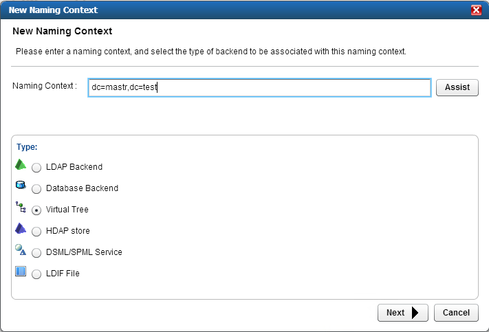 Adaptive Directory New Naming Context