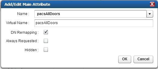 Adaptive Directory Add/Edit Main Attribute