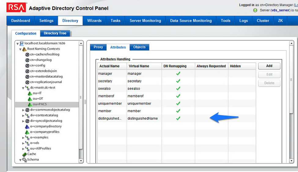 Adaptive Directory Add Attribute