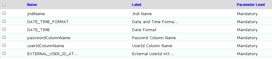 Guardian DB Connector Attributes 1