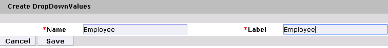 Create DropDown Values 1