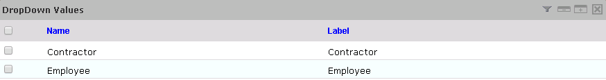 DropDown Values 2