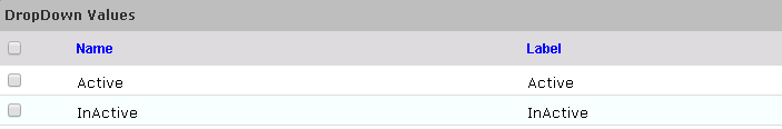DropDown Values 3