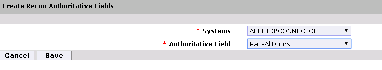 Create Recon Authoritative Fields 2