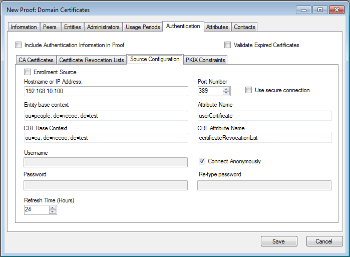 Ozone New Proof Authentication Source Configuration