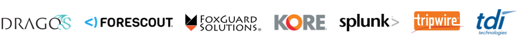 Technology Collaborator Logos: Dragos, Forescout, FoxGuard Solutions, KORE Wireless, Splunk, Tripwire, TDi Technologies