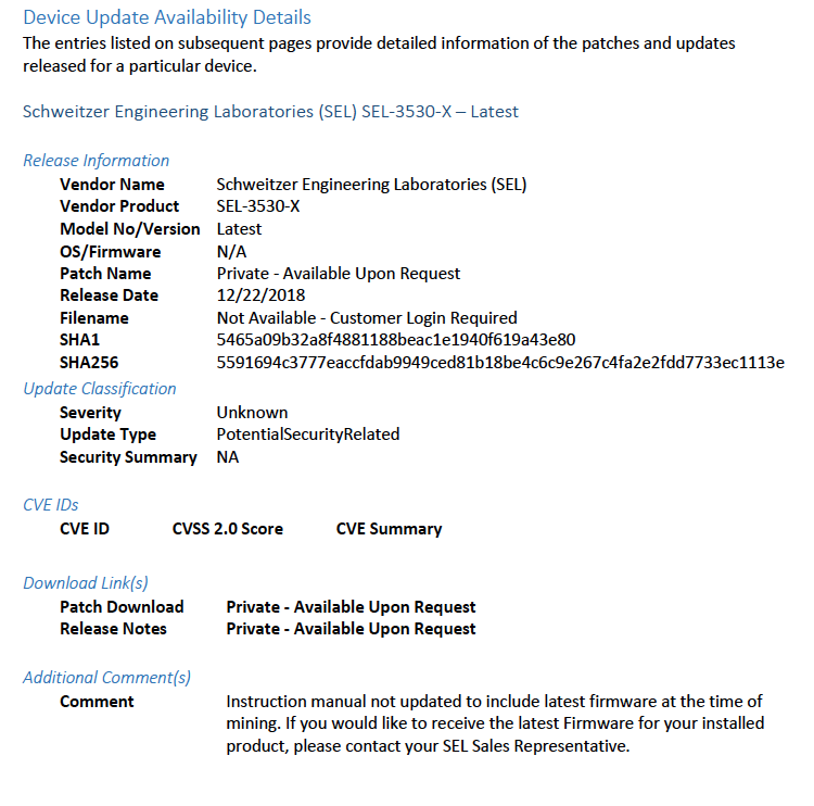 Screenshot of FoxGuard Patch Report-c