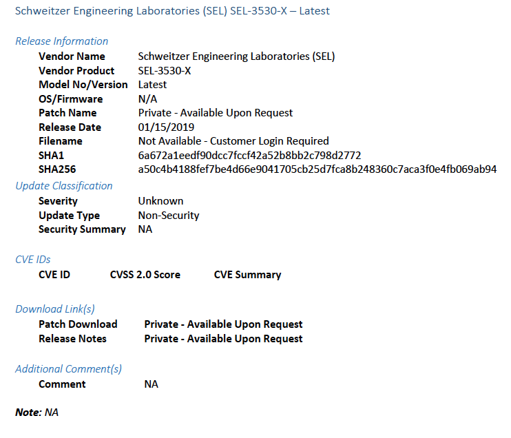 Screenshot of FoxGuard Patch Report-d
