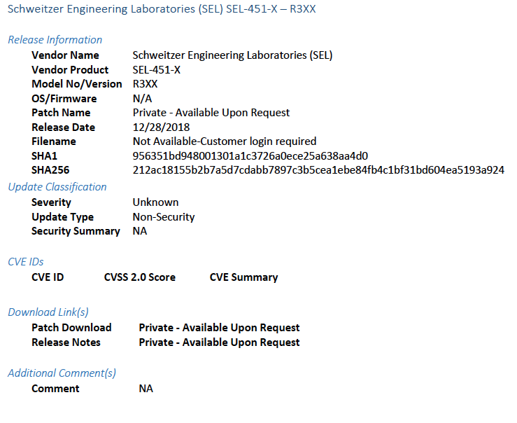 Screenshot of FoxGuard Patch Report-g