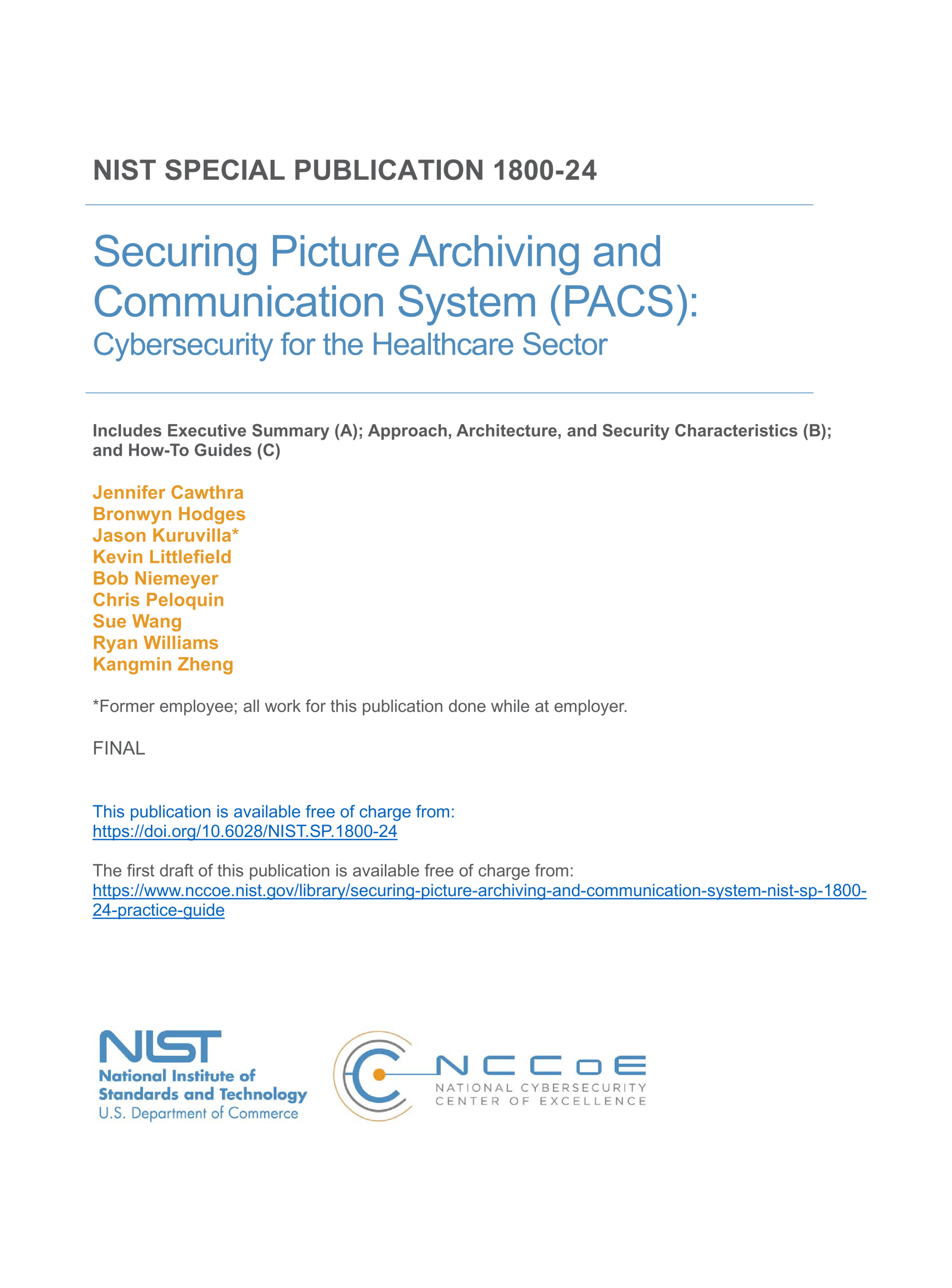 Cover of Picture and Archiving Communication System guide