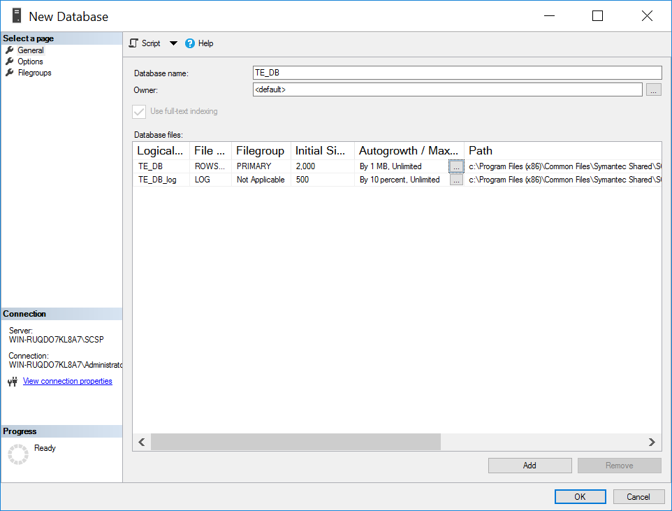 A screenshot of previously defined parameters from Step 36 of Tripwire Enterprise Console Installation.