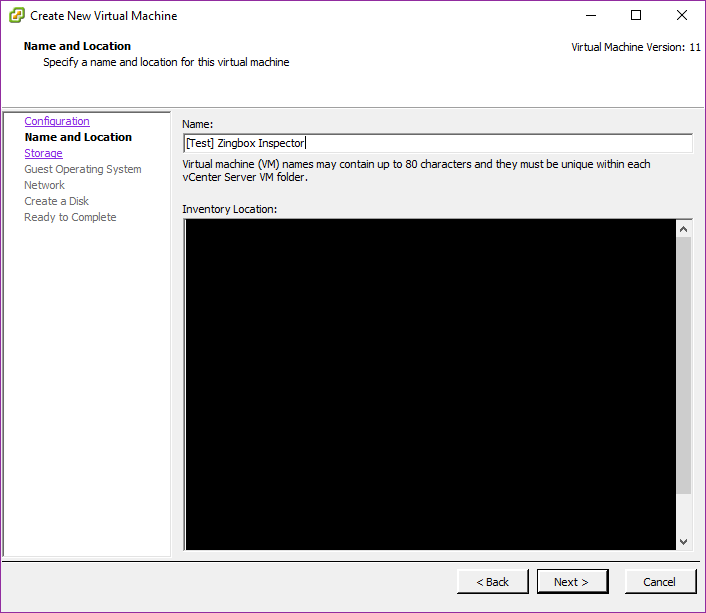 A screenshot of previously defined parameters from Step 4 of Zingbox Inspector Installation.