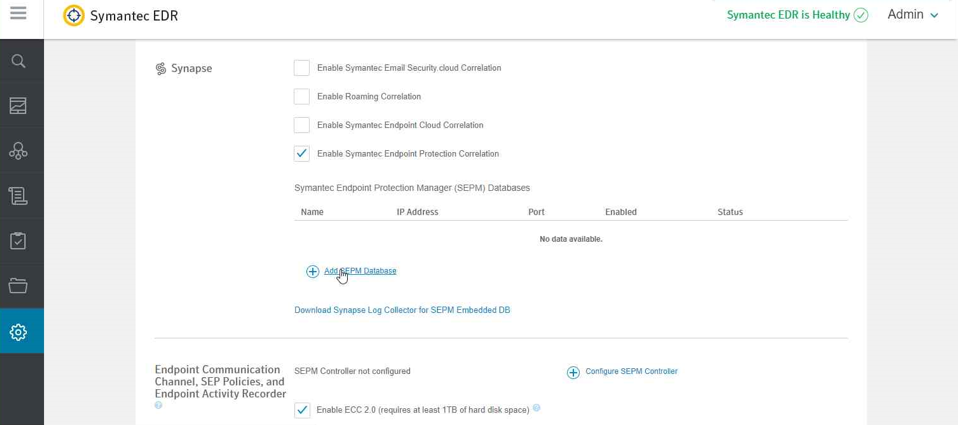 A screenshot of previously defined parameters from Step 9 of Symantec EDR Installation.
