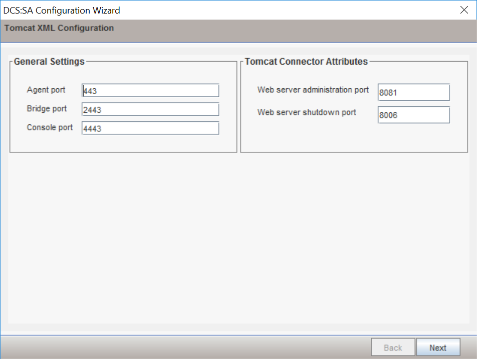 A screenshot of previously defined parameters from Step 11 of Symantec Data Center Security Installation.