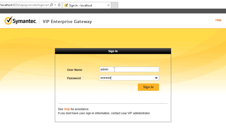 A screenshot of previously defined parameters from Step 9 of Symantec VIP Installation.