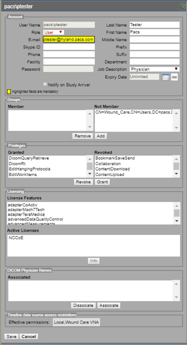 A screenshot of previously defined parameters from Step 8 of Hyland NilRead Configuration.