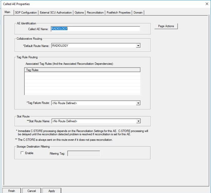 A screenshot of previously defined parameters from Step 5 of TLS Configuration for Hyland Acuo VNA.
