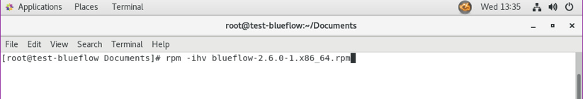 A screenshot of the given commands from Step 1 of Virta Labs BlueFlow Installation.