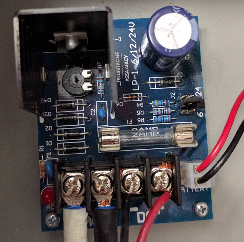 This image shows the smaller board which is an AC/DC inverter.