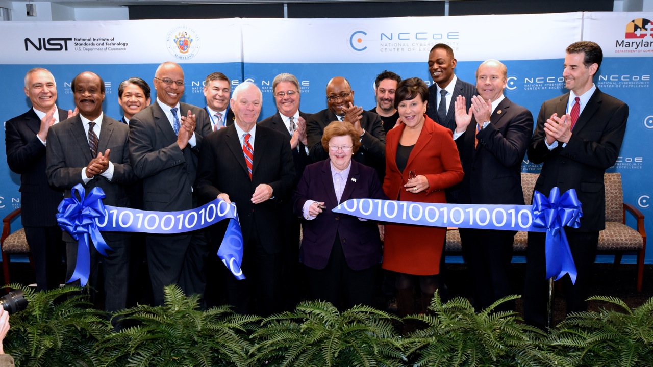 NCCoE Ribbon Cutting- Credit Joe Andrucyk, Office of the Governor, State of Maryland