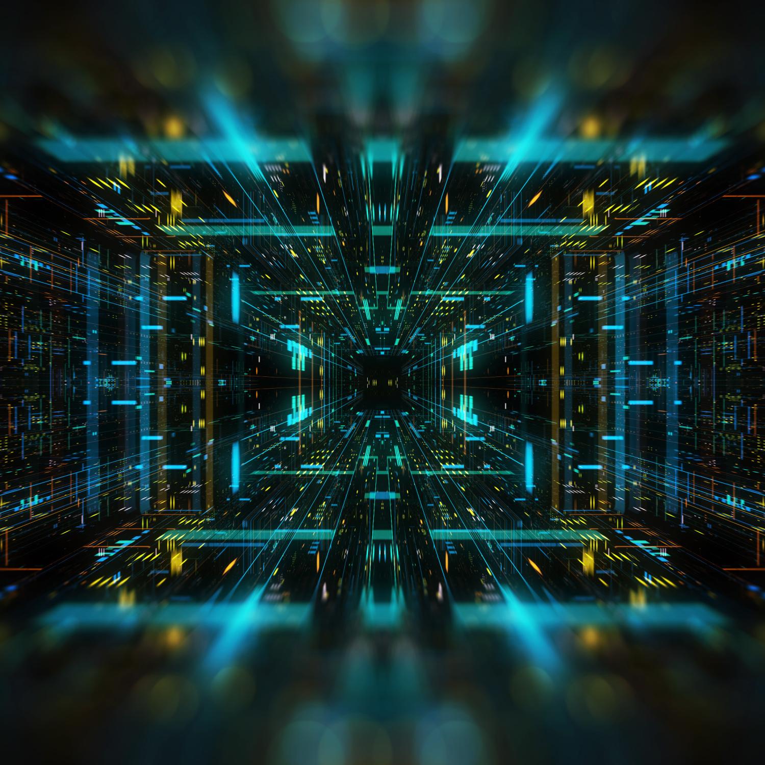Quantum computer environment with digital technology