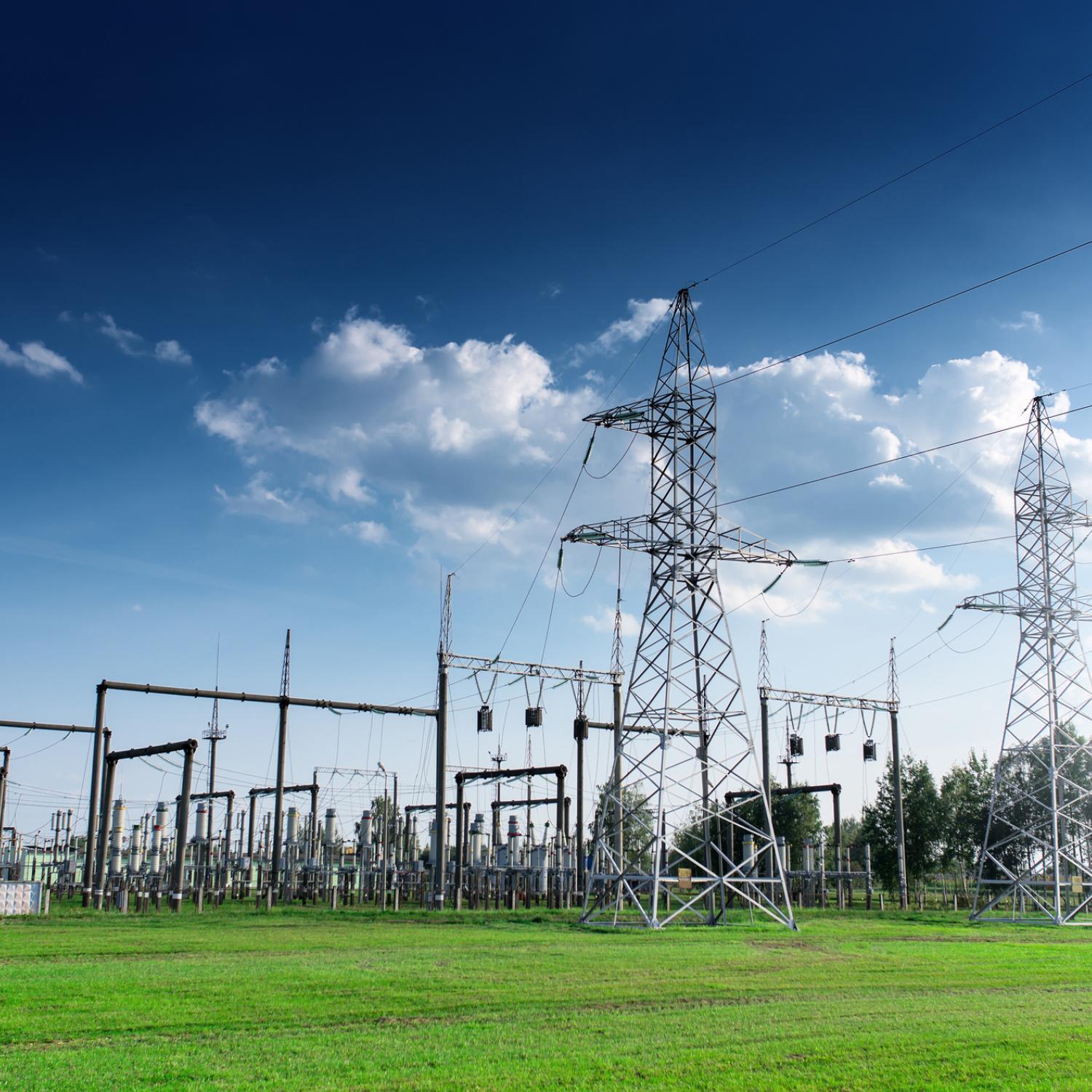 Power station on blue sky at daytime