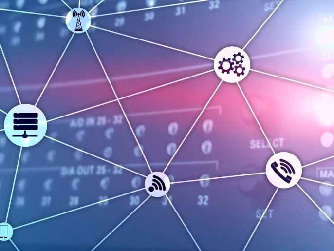 Illustration of connected network devices.